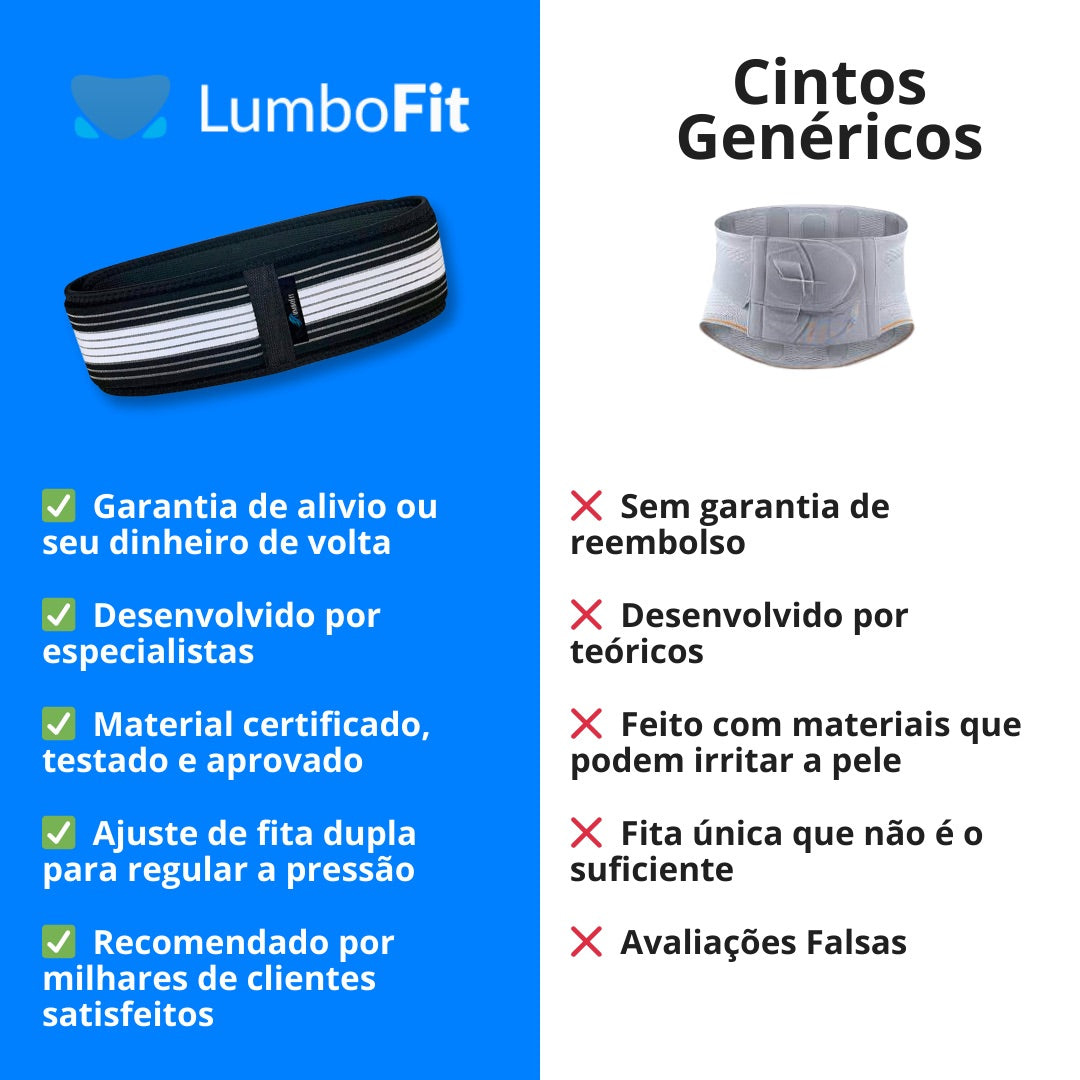 Cinto para dor nas costas - Lumbofit